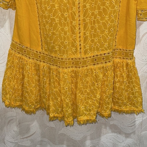 Free People Boho Mini Yellow Dress - Picture 12 of 16