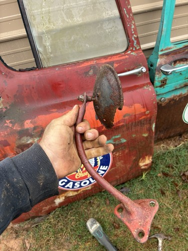 1955-1956-1957-1958-1959 GMC CHEVY CHEVROLET TRUCK MIRROR BRACKET - Foto 7 di 7