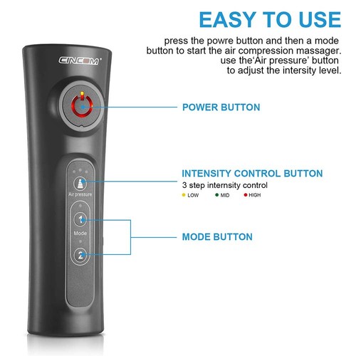 Leg Massager for Circulation and Pain Relief, Air Compression Calf Massager w... - Picture 5 of 8