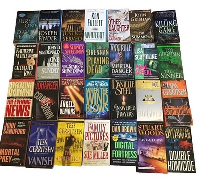 Lot of 18 Thriller Paperbacks   Reader Favorites