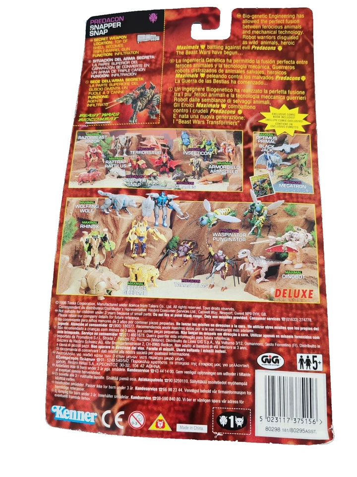 Transformers Beast Wars Snapper - Hasbro Kenner Vintage 1995 - Immagine 2 di 2