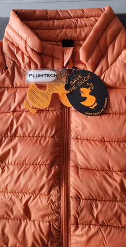 Save The Duck Remo Water Packable Puffer Orange Vest Unisex Size XL - Picture 3 of 6