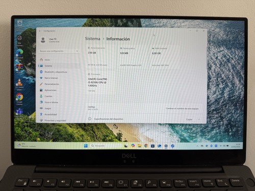 Dell Xps 13” Intel Core I5 256gb Ssd 8gb Ssd Windows 11 Pro - Imagen 4 de 7