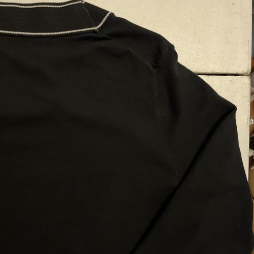 Karl Lagerfeld Paris Black White Knitted Logo Sweater Pullover XL - Picture 11 of 14