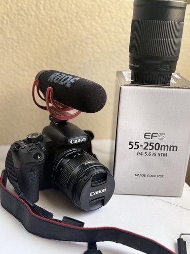 Canon EOS Rebel T7i DSLR Camera Bundle EGS 55-250 - Picture 2 of 15