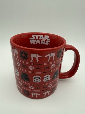 Vandor Star Wars Mug Red Pixel Fair Isle Darth Vader Stormtrooper Ceramic