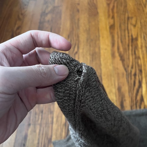 St John's Bay Herren XXL Fischerpullover braun meliert Strick Rundhals Pullover - Bild 7 von 7