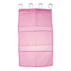  Hanging Mesh Shower Organizer with 6 Pockets Shower Curtain Rod Liner Hooks