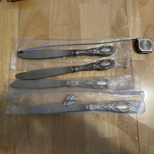 King Richard by Towle Butter Spreader Knife Sterling Silver Handle Set of 4