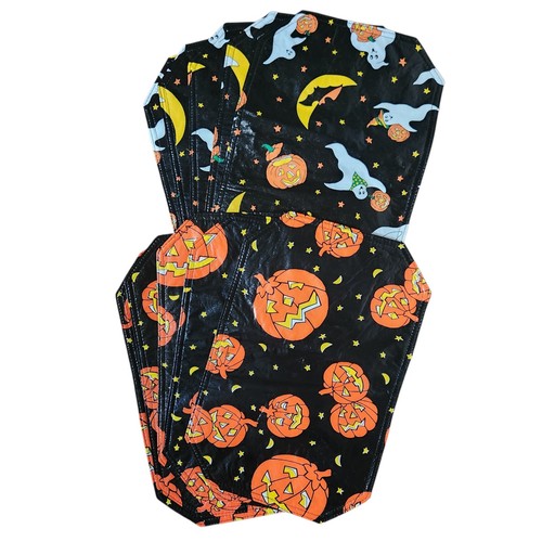 Halloween Placemats Set of 10 Vinyl 5 Each Pumpkins and Jack-O-Lanterns Pumpkins - Picture 2 of 2