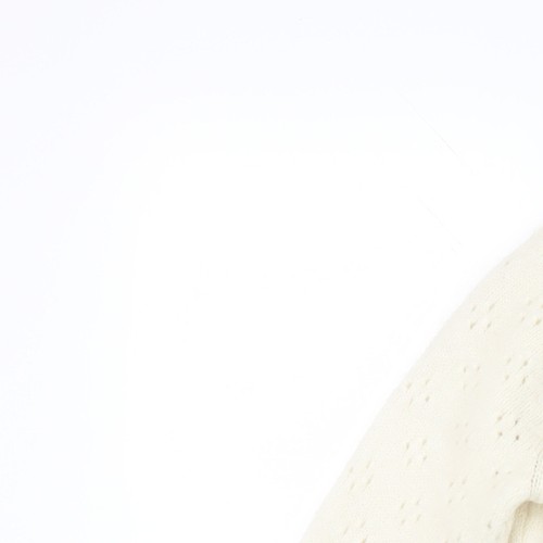 NAFNAF Women's Ivory Cardigan, M, Mohair Blend - Picture 6 of 12