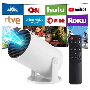 Mini Projecteur, Intelligent amélioré 4K Projecteur avec Wifi 6 et Bluetooth 5.4,Port...