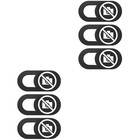 6 PCS Cover Slide No Photo Pattern Slim Webcam Cover Sticker
