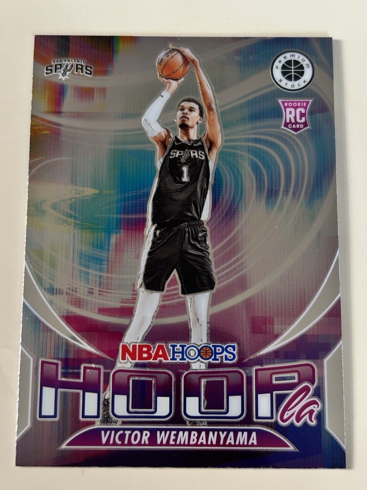 2023-24 Panini Nba Hoops Premium Stock - Hoopla Victor Wembanyama #5 (RC)