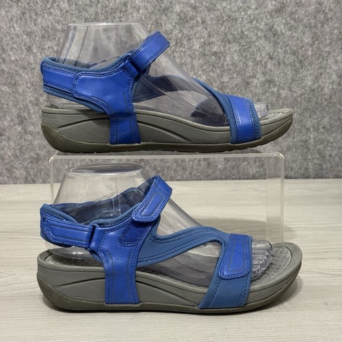 Baretraps Donatella blaue verstellbare Damen-Sandalen Größe 7,5 M bequemes Gehen