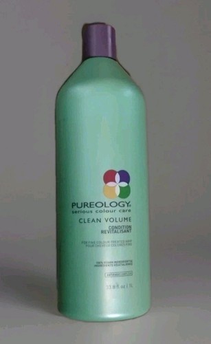 Large Back Bar Size Pureology Clean Volume Conditioner, 33,8oz/1L ~ NEU & Versiegelt
