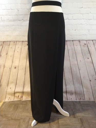 EUC Damen Vintage Betsy & Adam schwarz/weiß bodenlanges Trägerkleid - 13/14 - Bild 5 von 18