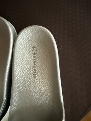 SUPERGA Ciabatte Slides Donna Argento Logo Casual (EU 40) - Foto 4 di 4