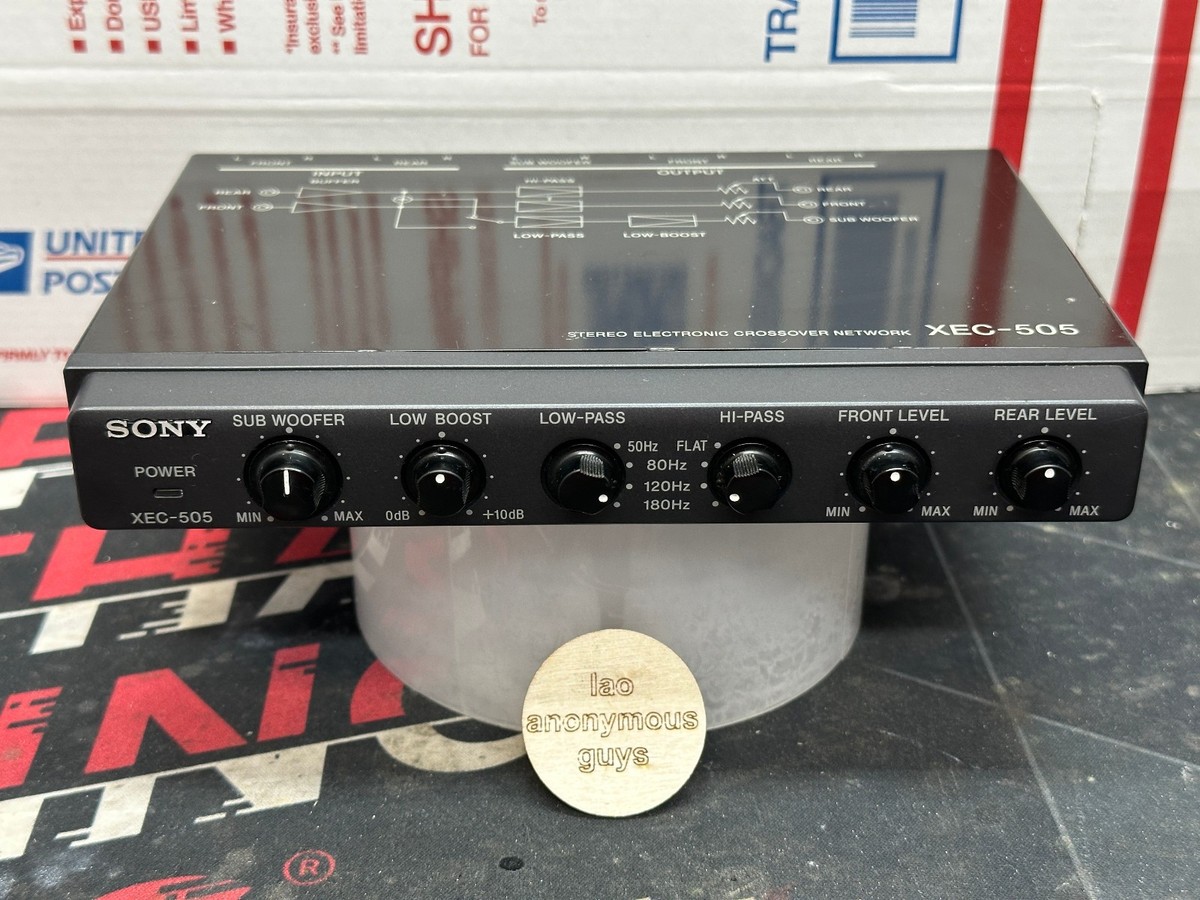 Sony Xec-505 Old School Stereo Electronic Crossover Network