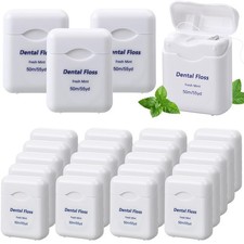 24 Pack Dental Floss Bulk Travel Mint Flavored 50m Each Travel Dental Floss W...