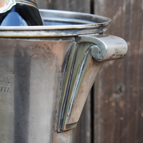 Antique French Art Deco Marble Based Silver Plate Trophy Ice Bucket Urn Planter - Picture 8 of 14