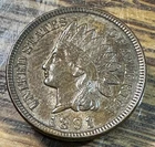 1891 Indian Cent Nice Original BU+ CHRC