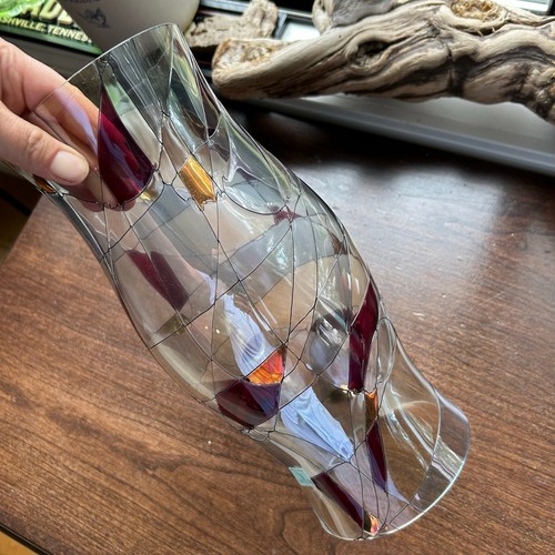 Partylite CalypsoMosaic Retired Hurricane Candle Shade Stained Glass Replacement - Picture 8 of 14