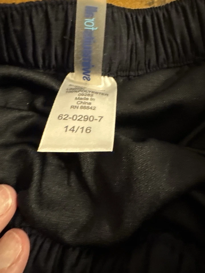 Bañador largo forrado negro para mujer talla 14/16 de trajes de baño para mujer Foto 4 de 4