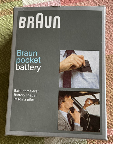 VTG Braun Pocket Shaver Cordless AA Battery Operated Travel Made in Germany - Bild 5 von 9