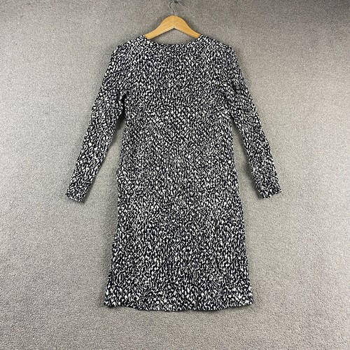 Marimekko Women’s Printed Long Sleeve Mini Tunic Dress Size 36 Black White - Picture 10 of 22