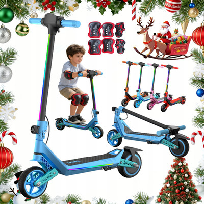 YIQIFA U8 Klappbar  Elektroroller für Kinder 130W 6,5 Zoll LED 16km/h E-Scooter