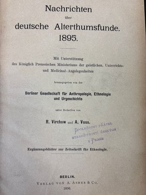 Nachrichten über deutsche Alterthumsfunde. 1895. Heft 1 bis 6. Hrsg. v. d. Berli