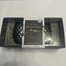 Black Diamond Moscow Mule Mugs Gift Set of 2 Pcs 20 oz