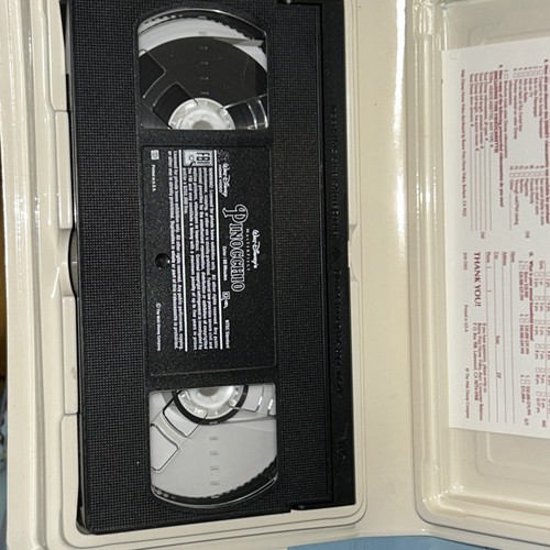 Pinocchio VHS, 1993, “Walt Disney’s Masterpiece.” Tested. Works. Excellent Cond - Imagen 21 de 24