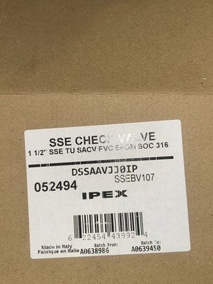 IPEX True Union Ball-Cone-Spring PVC Check Valve 1 1/2 in 052494