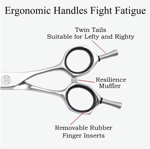 Moontay Professional 7.0" Dog Grooming Chunkers Scissors, Upward Curved Pets ... - Picture 5 of 9