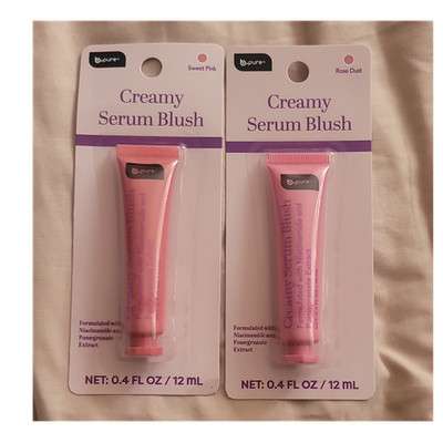 b.pure Creamy Serum Blush Cream 0.4 fl oz Sweet Pink & Rose Dust Buildable