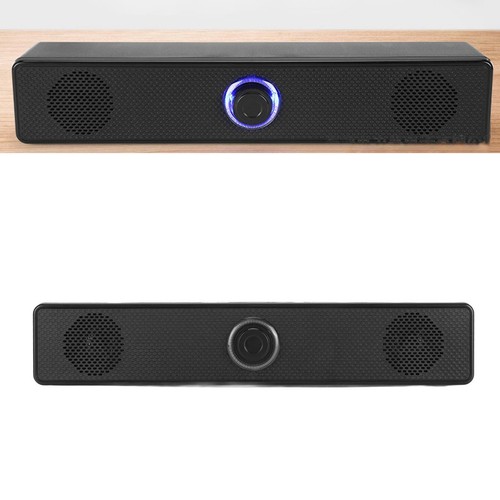 Computer Speakers Wired USB Desktop Soundbar HiFi Clear Sound Volume Knob Mi SAL - Afbeelding 12 van 24