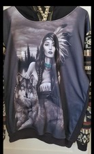 Native American/Wolf Hoodie