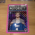 Jaxson Dart  2025 Panini Mosaic- Notoriety#11 Mosaic Pink Fluorescent Prizm (RC)