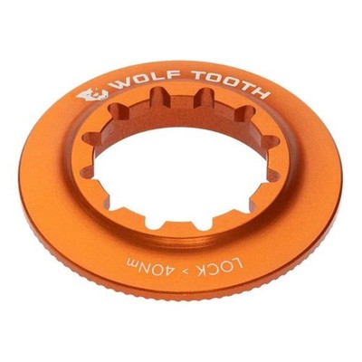 Wolf Tooth Scheibenschloss Centerlock Lockring Verschluss Internal Spline Orange