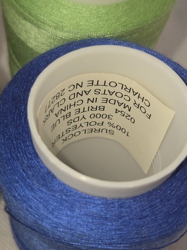 Lot of 6 Mixed Surelock Spools Mixed Color 3000 YDS Sewing Thread /Cone - Picture 11 of 11