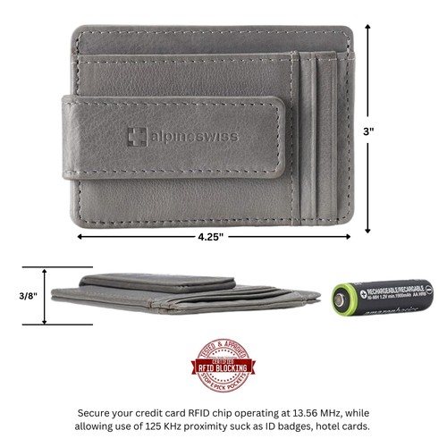 Harper Mens RFID Slim Money Clip Front Pocket Wallet Minimalist Leather ID Ca... - Picture 3 of 7