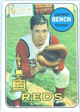 1969 Topps #95 - Vintage Johnny Bench All-Star Rookie