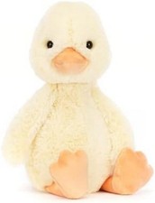 Jellycat Bashful Duckling Stuffed Animal, Medium 12  - Duck and Duckling Plus