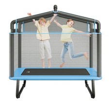 6FT Trampoline for Kids, 72" Indoor/Outdoor Toddlers Trampoline, Mini Baby Tramp