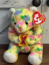 Ty Beanie Baby Bloom the Bear w/Flowers-2003-Toy/Stuff/Plush Animal/Doll