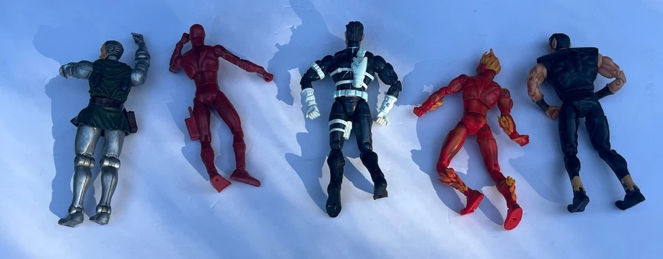 Marvel Legends Lote 6 Figuras Antorcha Humana Cosa Fantastic Four Nick Fury Daredevil Foto 2 de 4