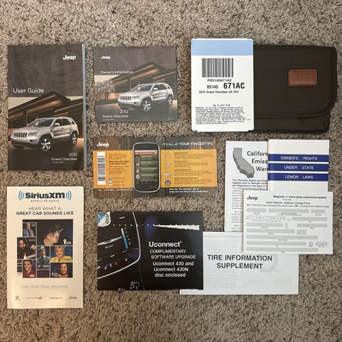 2012 Jeep Grand Cherokee Manual | Official Owner's Guide PDF