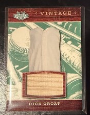 2025 Leaf Lumber Emerald Vintage Dick Groat Game Used Bat Relic #’d 4/4!
